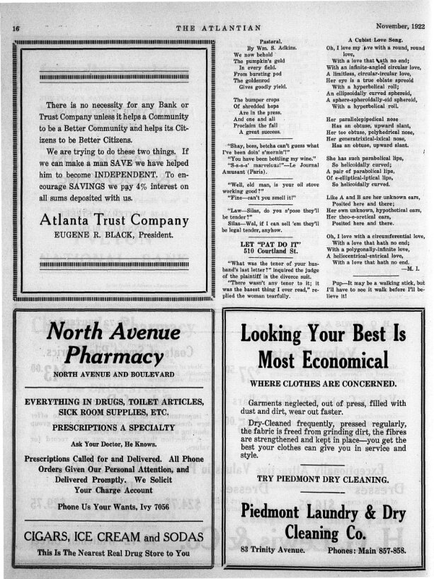 The Atlantian Atlanta Ga 19 Current November 01 1922 Image 16 Georgia Historic Newspapers The Atlantian Atlanta Ga 19 Current November 01 1922 Image 16 Georgia Historic Newspapers